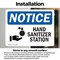 Signmission Hand Sanitizer Station Sign With Symbol, 7 in W x Rectangle, Vinyl Decal OS-2PACK-NS-D-57-L-13210 - alternate 4